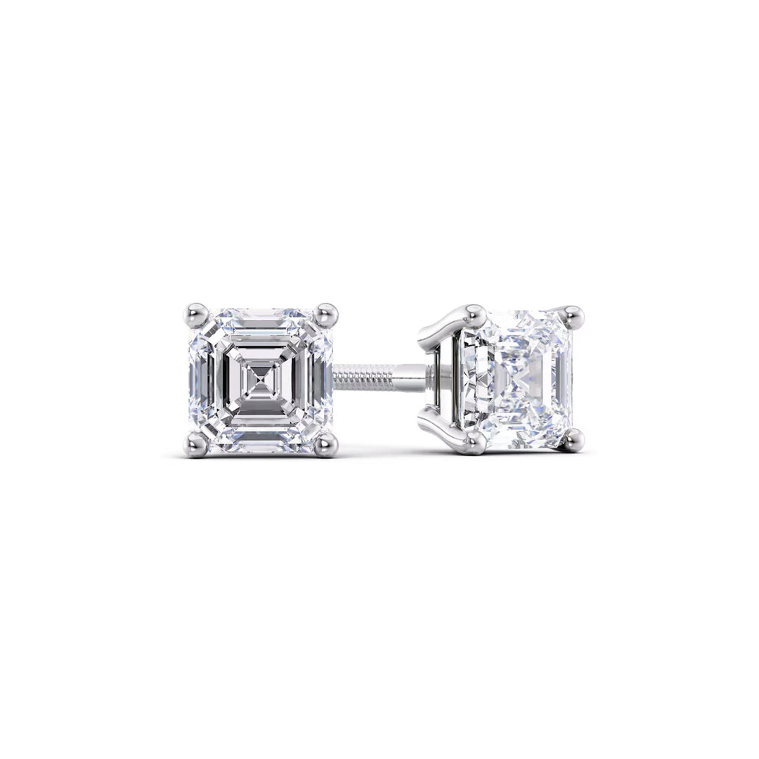 2ct Asscher Earrings - Oberon Asscher