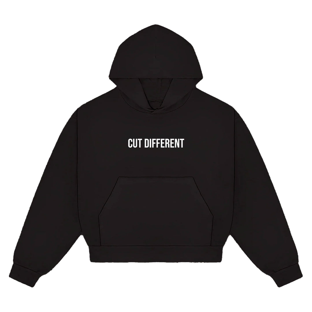 Black Cut Different Hoodie - Oberon Asscher