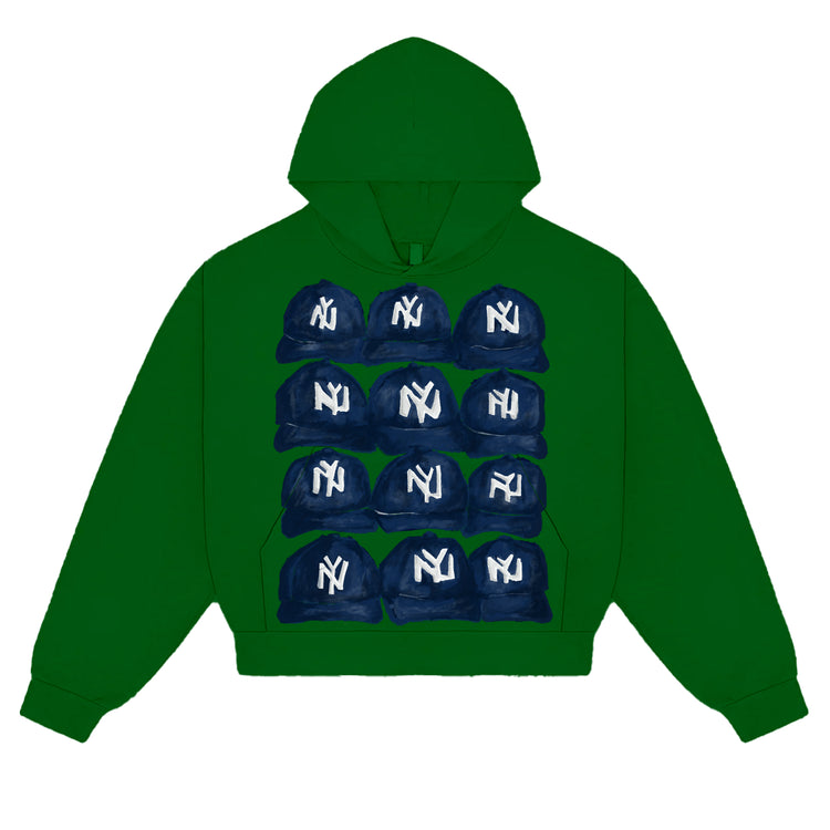 GREEN I LOVE NEW YORK HOODIE - Oberon Asscher