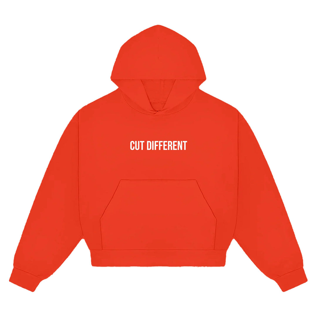 Orange Cut Different Hoodie - Oberon Asscher