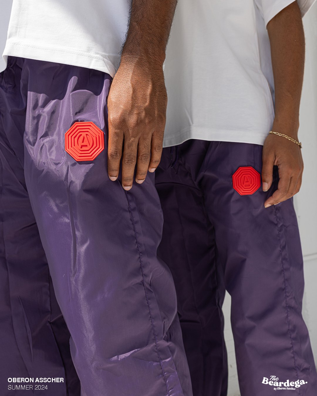 Purple Windbreaker Pants - Oberon Asscher