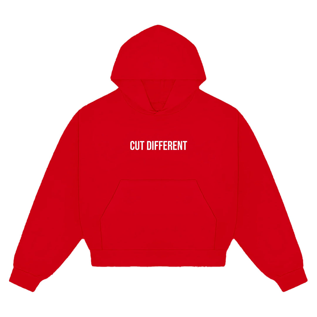 Red Cut Different Hoodie - Oberon Asscher