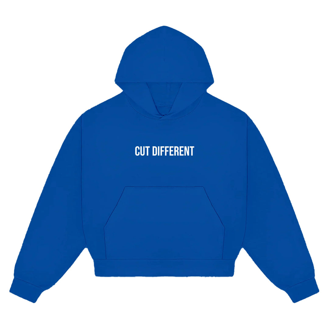 Royal Blue Cut Different Hoodie - Oberon Asscher